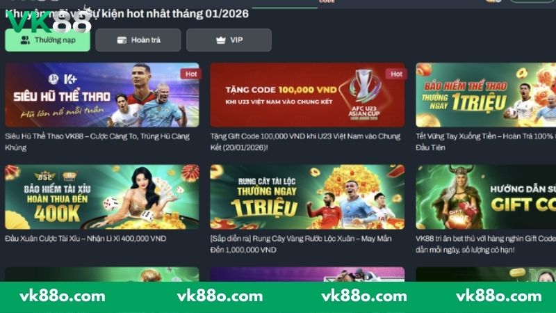 Đôi nét về chương trình hoàn trả 0.2% tại VK88